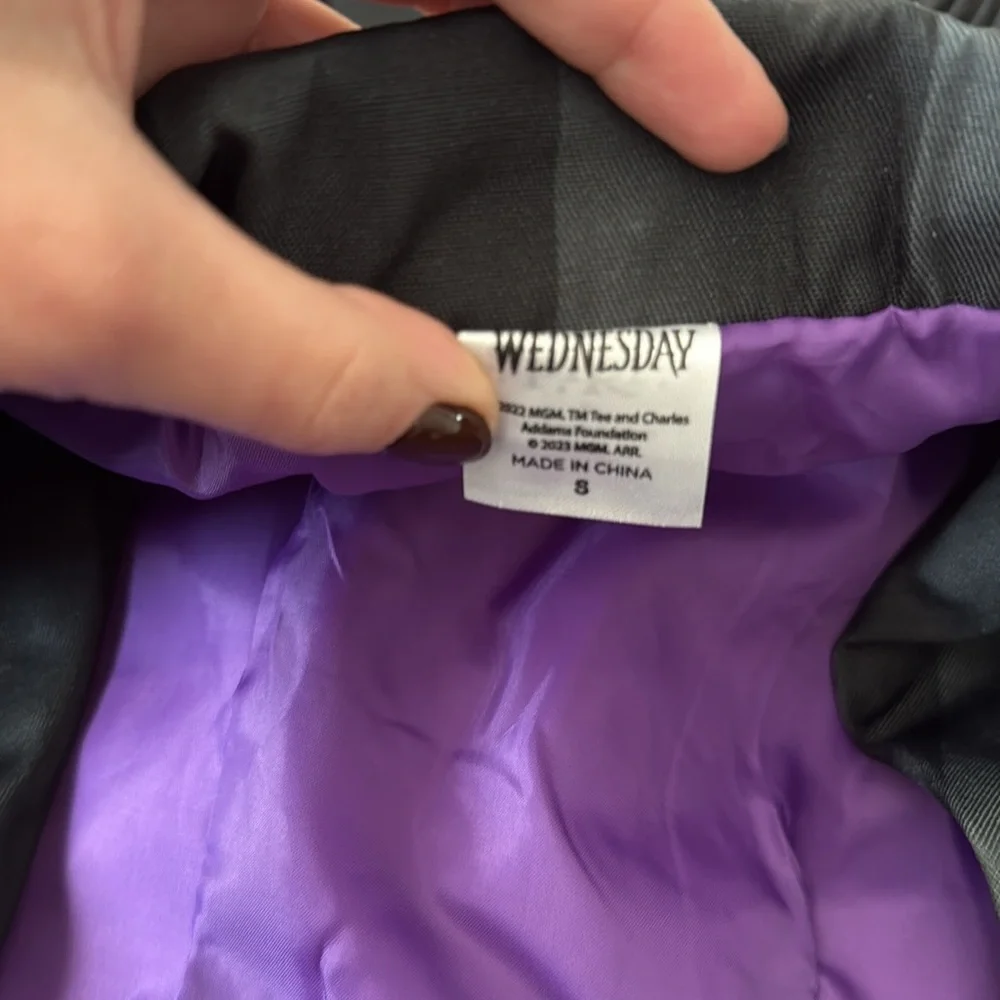 Wednesday Addams Nevermore Academy Blazer Jacket and Tie Adult Costume Cosplay - Picture 5 of 6